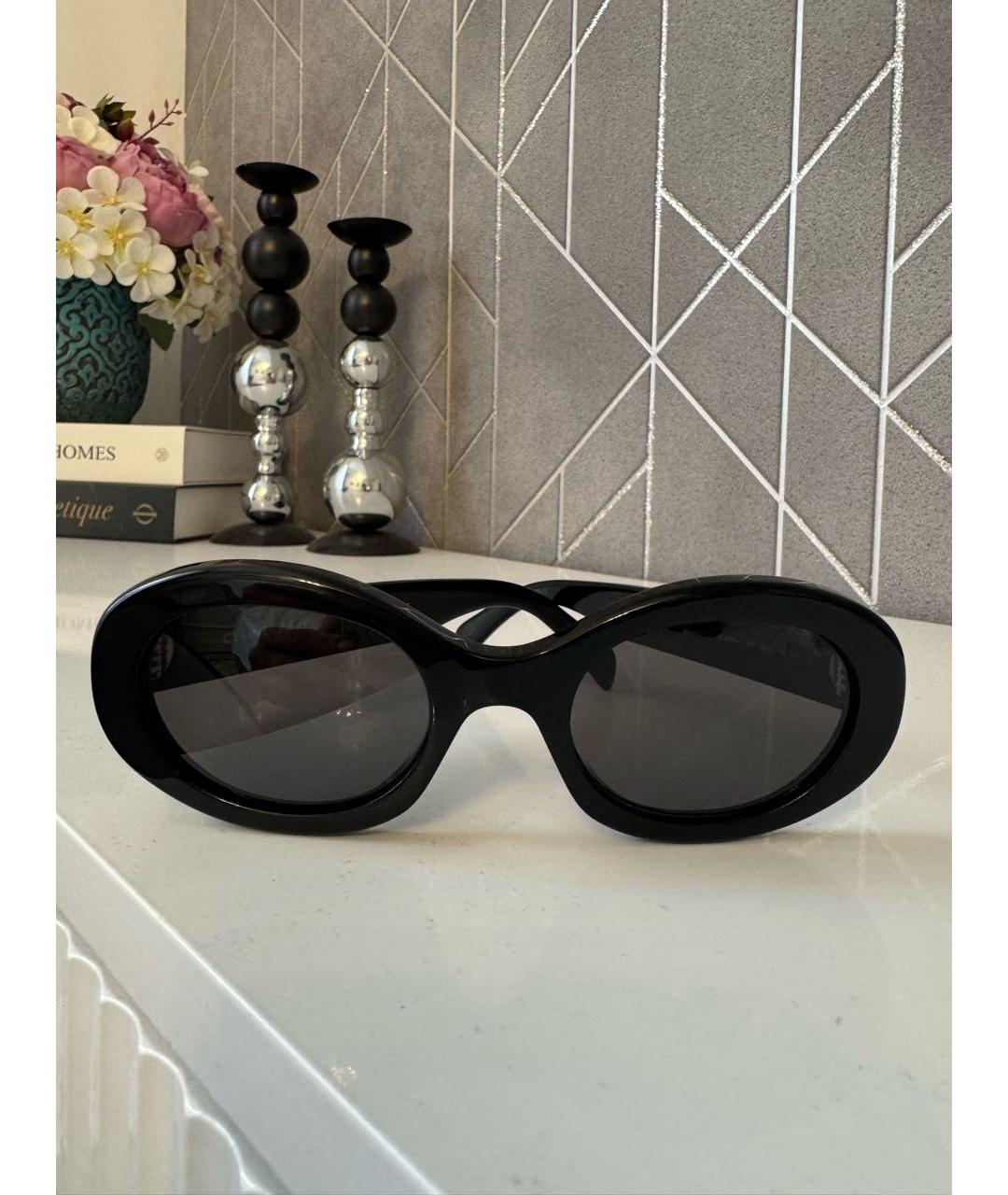 CELINE Черные пластиковые солнцезащитные очки, фото 8