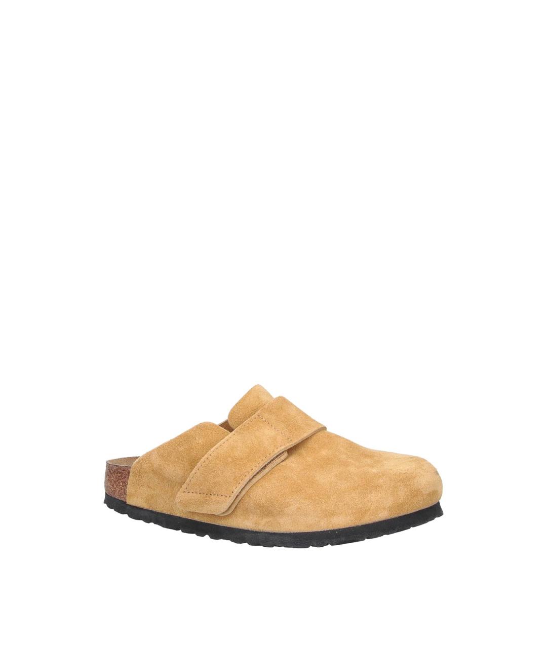 BIRKENSTOCK Бежевые замшевые мюли, фото 2