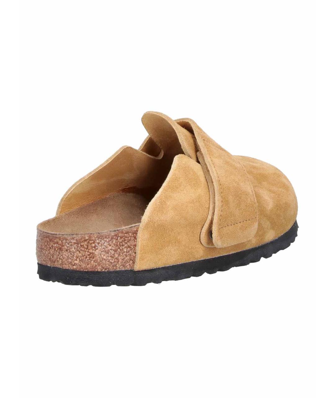 BIRKENSTOCK Бежевые замшевые мюли, фото 4