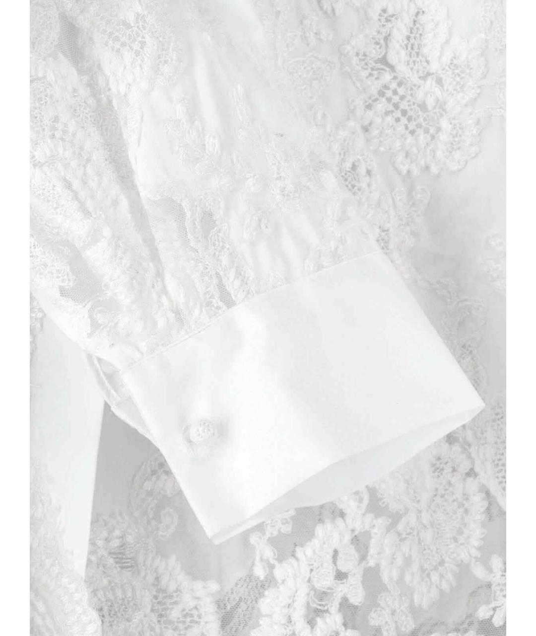 ERMANNO SCERVINO Белая хлопковая рубашка, фото 4