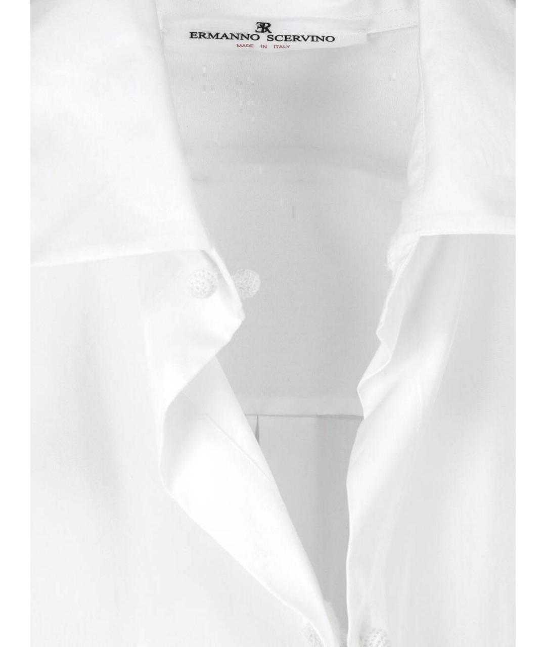 ERMANNO SCERVINO Белая хлопковая рубашка, фото 3