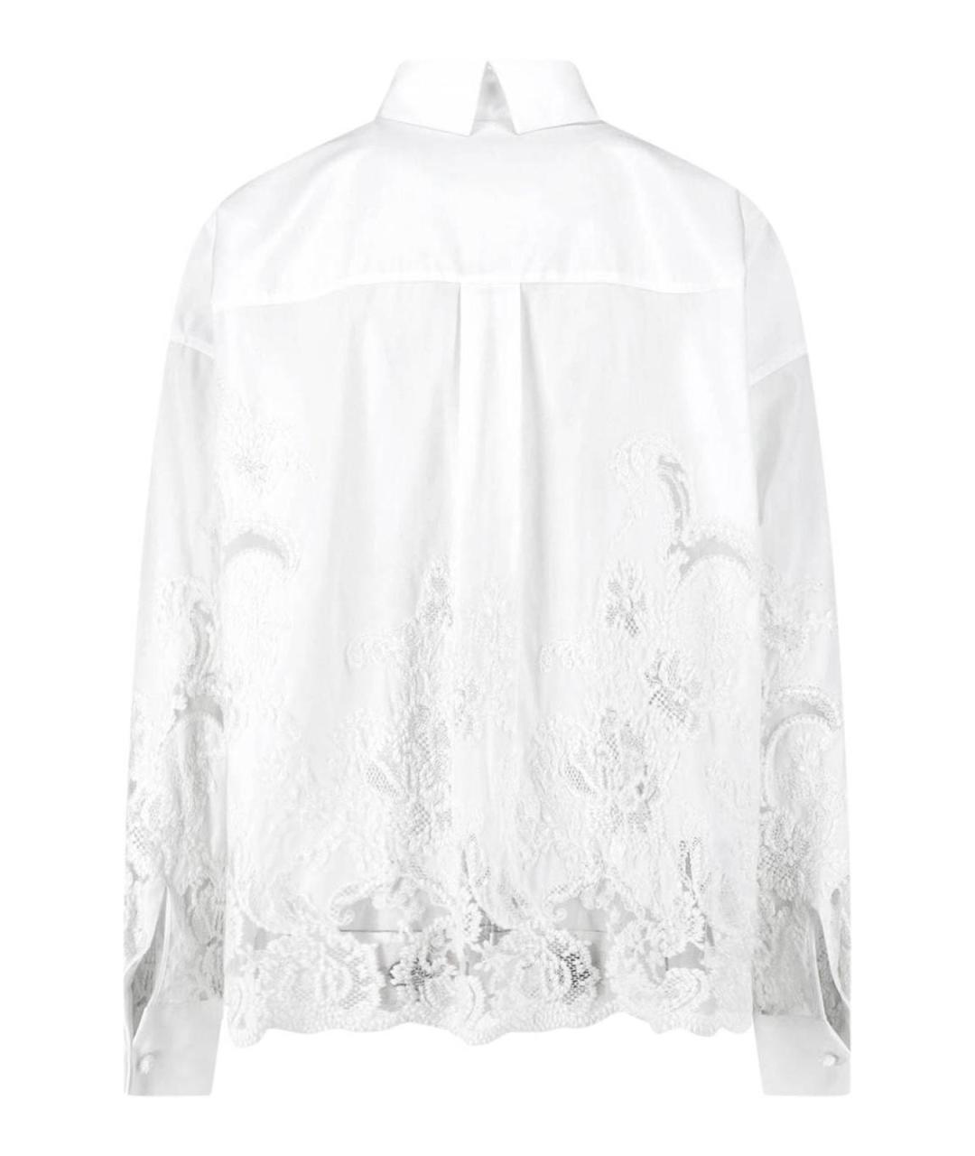 ERMANNO SCERVINO Белая хлопковая рубашка, фото 2