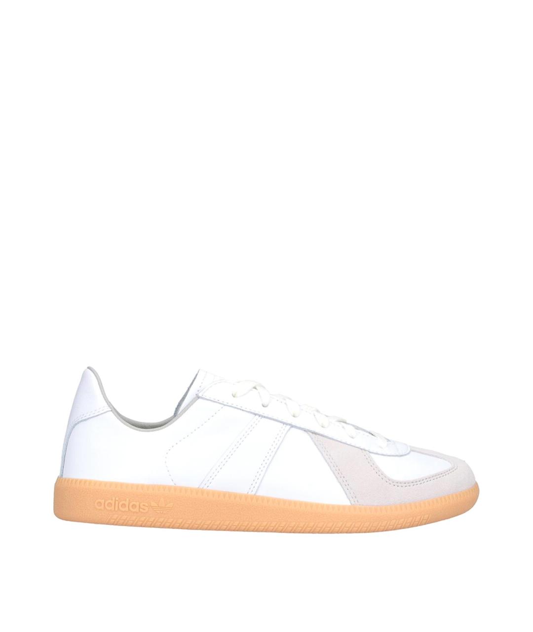 ADIDAS Белые кожаные низкие кроссовки / кеды, фото 1