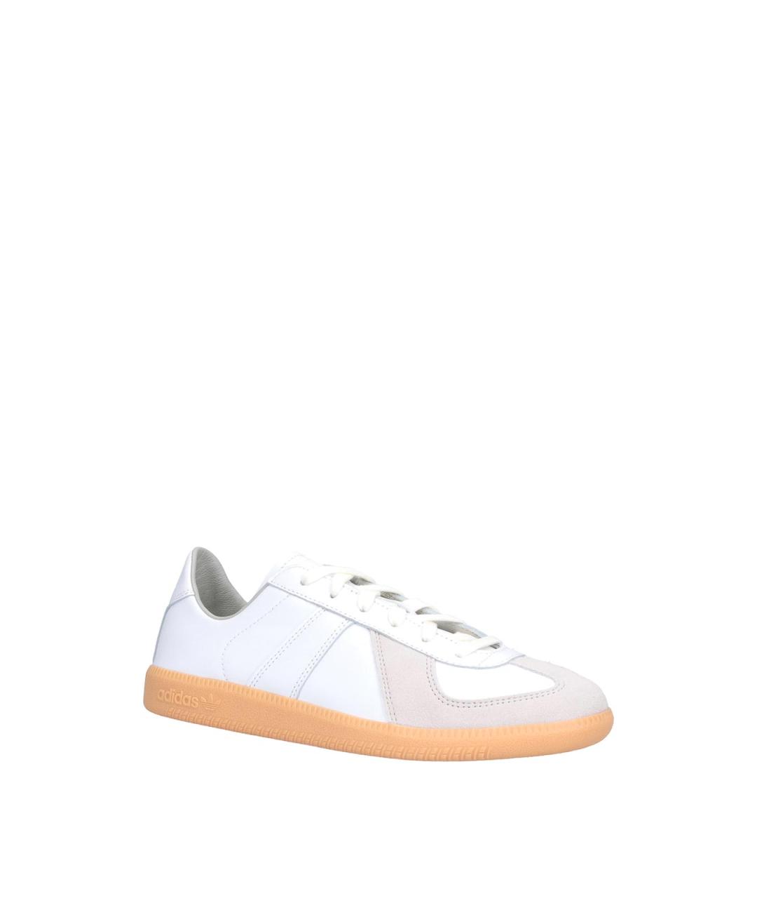 ADIDAS Белые кожаные низкие кроссовки / кеды, фото 2