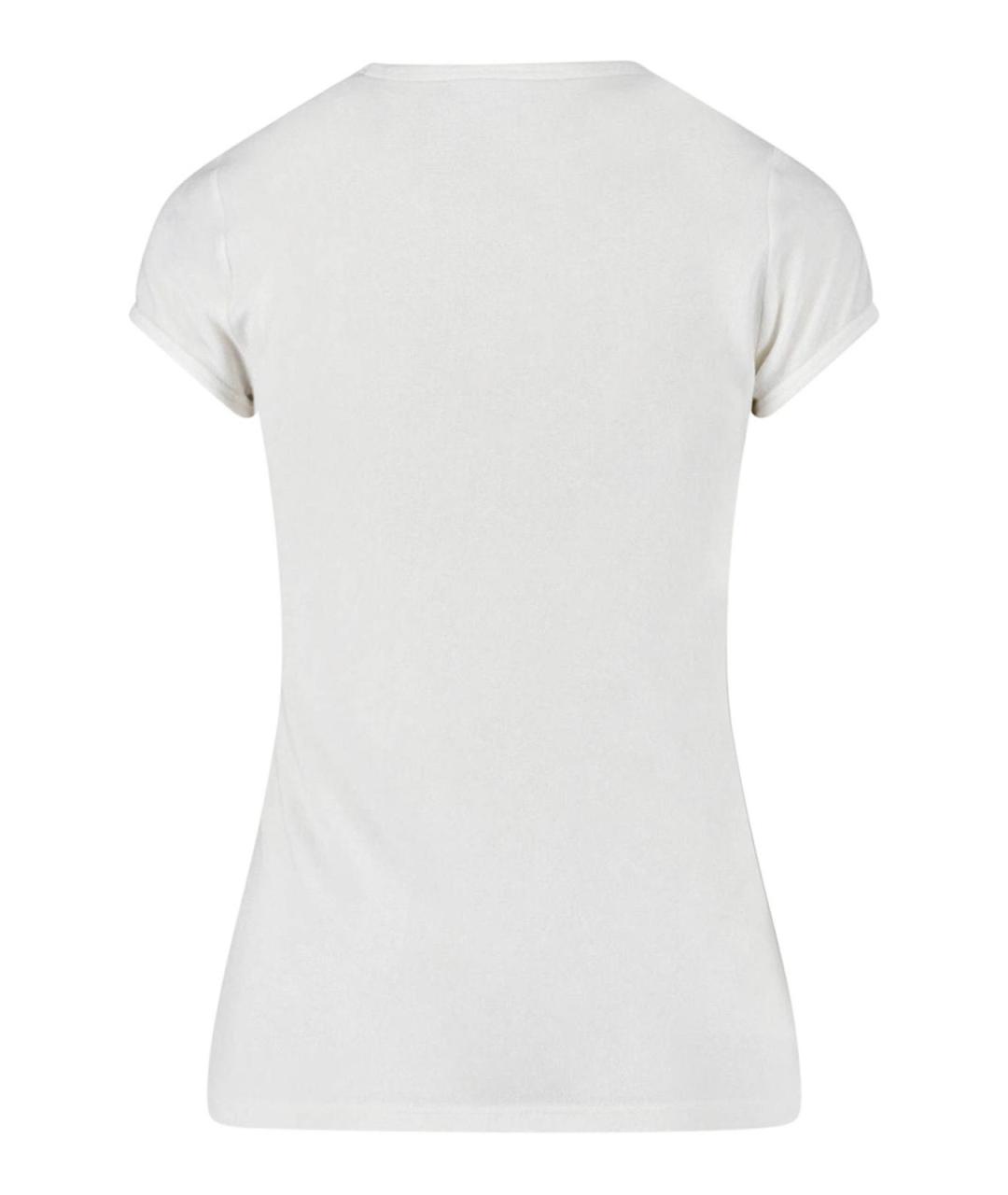 COURREGES Белая вискозная футболка, фото 2