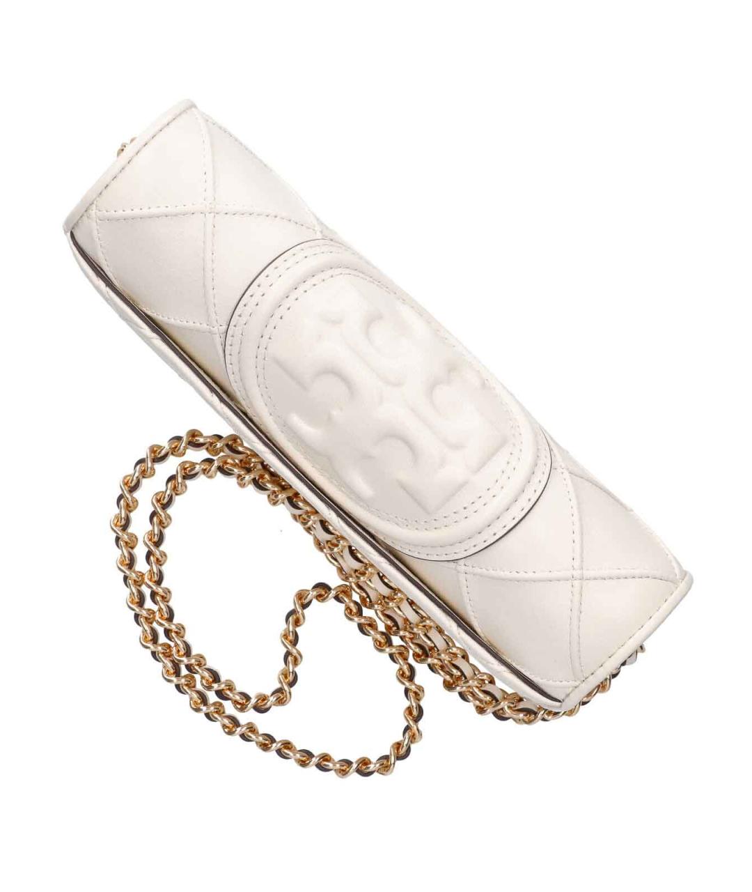 TORY BURCH Белый кожаный кошелек, фото 4