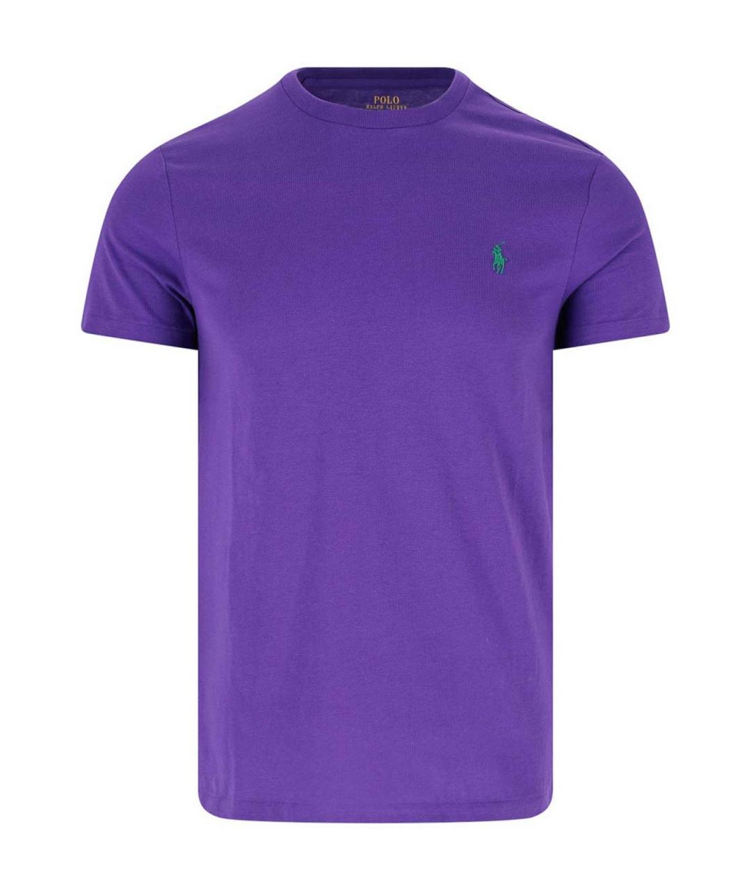 POLO RALPH LAUREN Фиолетовая хлопковая футболка, фото 1