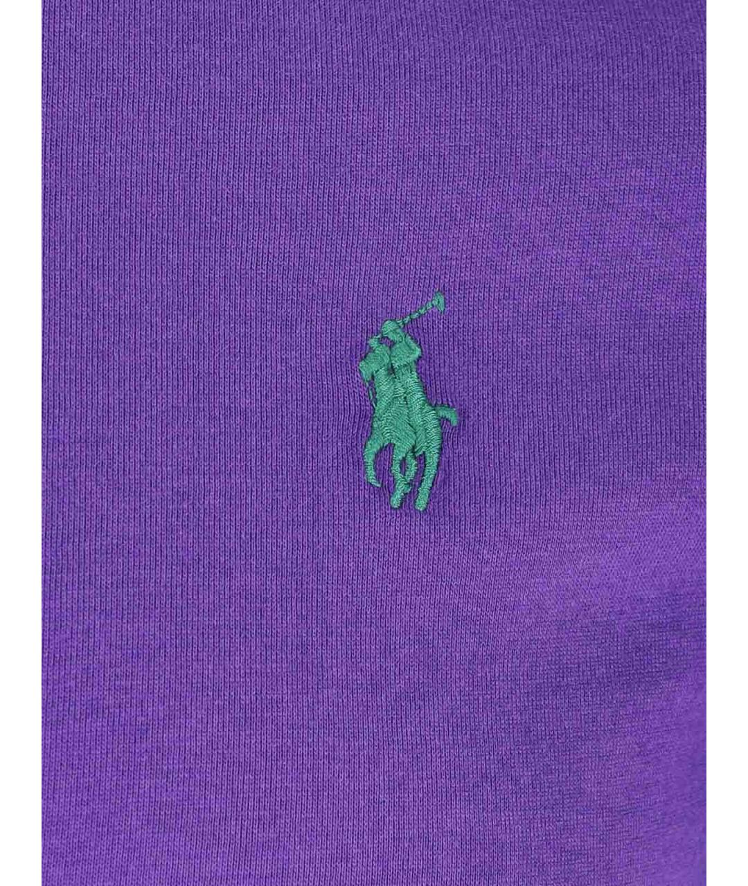 POLO RALPH LAUREN Фиолетовая хлопковая футболка, фото 3