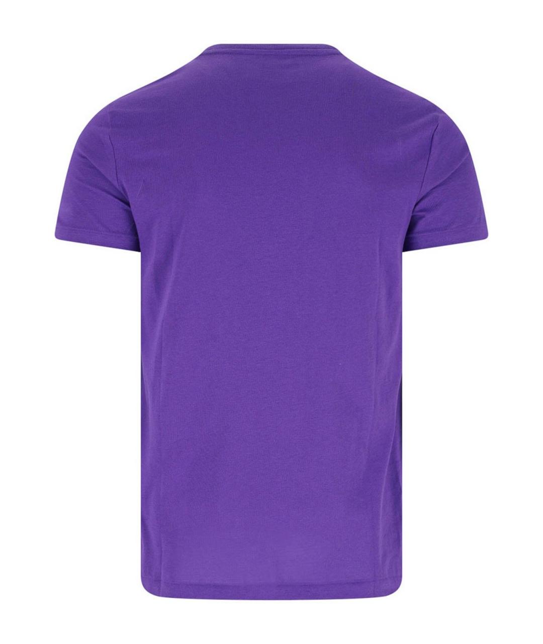 POLO RALPH LAUREN Фиолетовая хлопковая футболка, фото 2