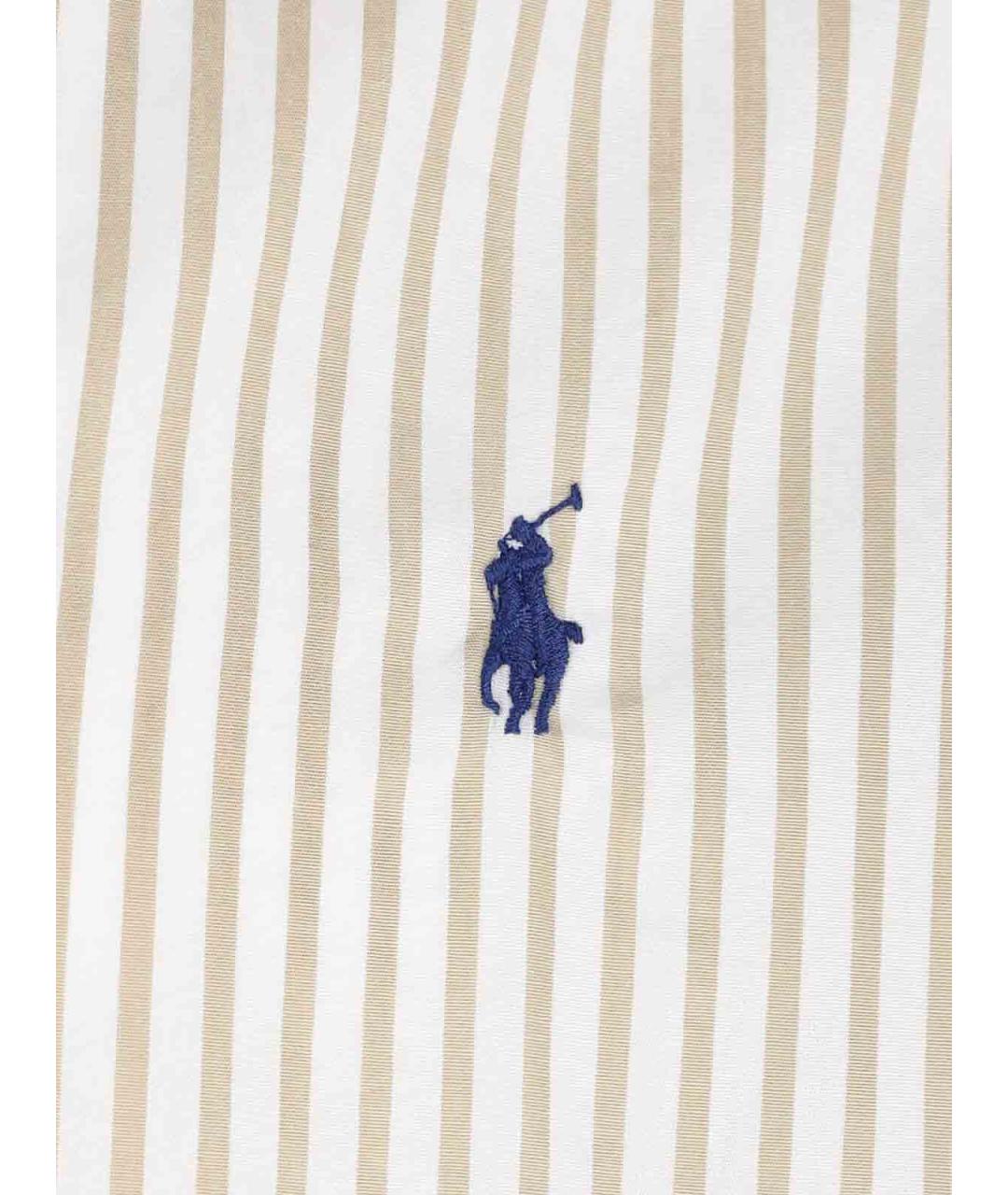 POLO RALPH LAUREN Бежевая хлопковая кэжуал рубашка, фото 3