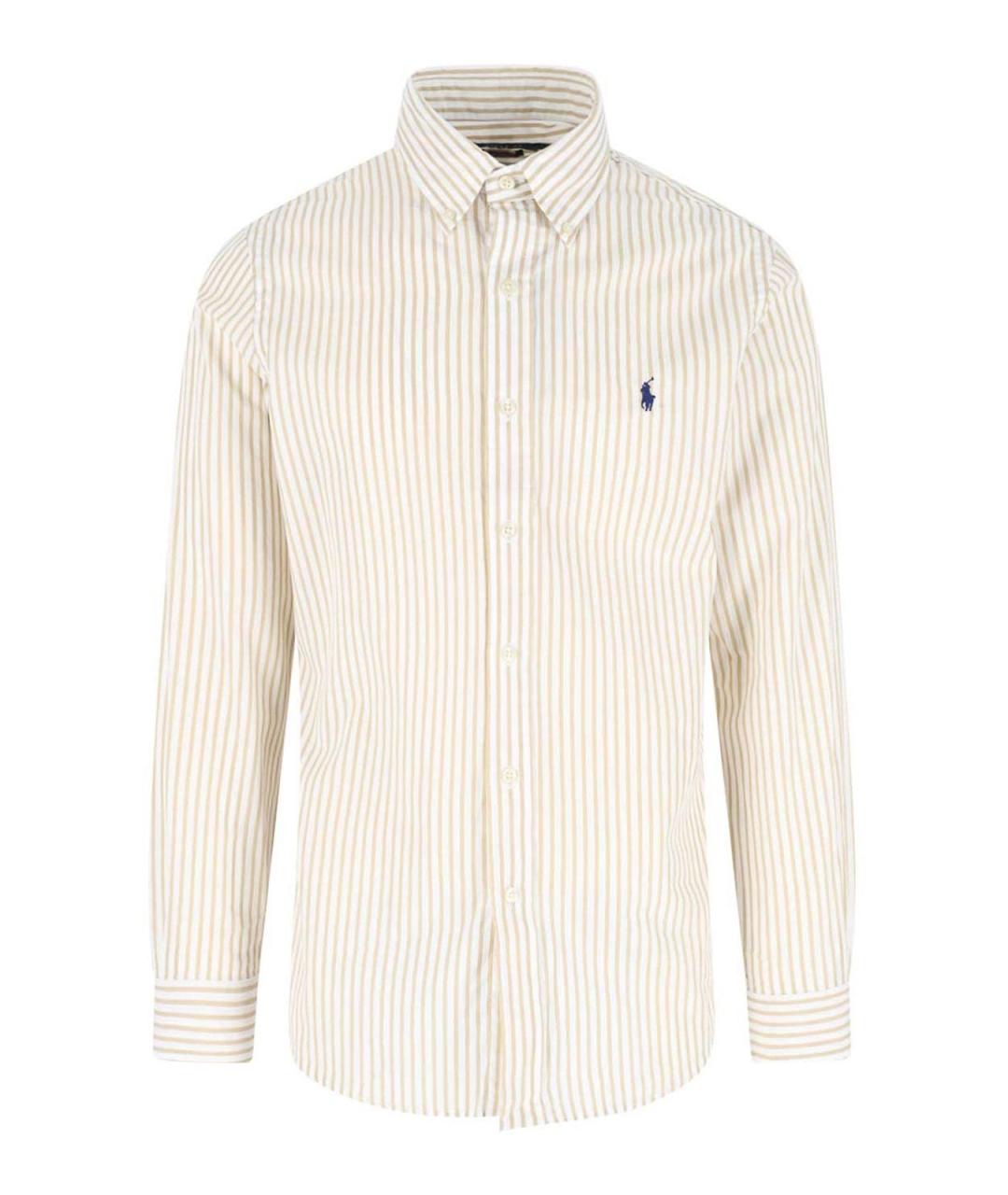 POLO RALPH LAUREN Бежевая хлопковая кэжуал рубашка, фото 1