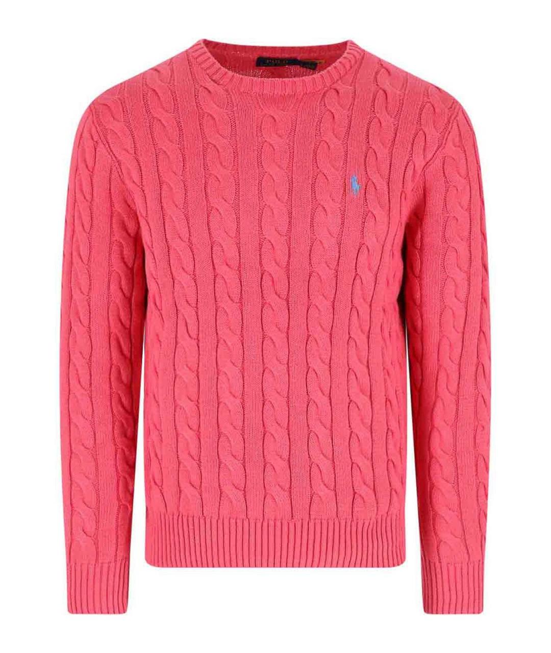 POLO RALPH LAUREN Розовый хлопковый джемпер / свитер, фото 1
