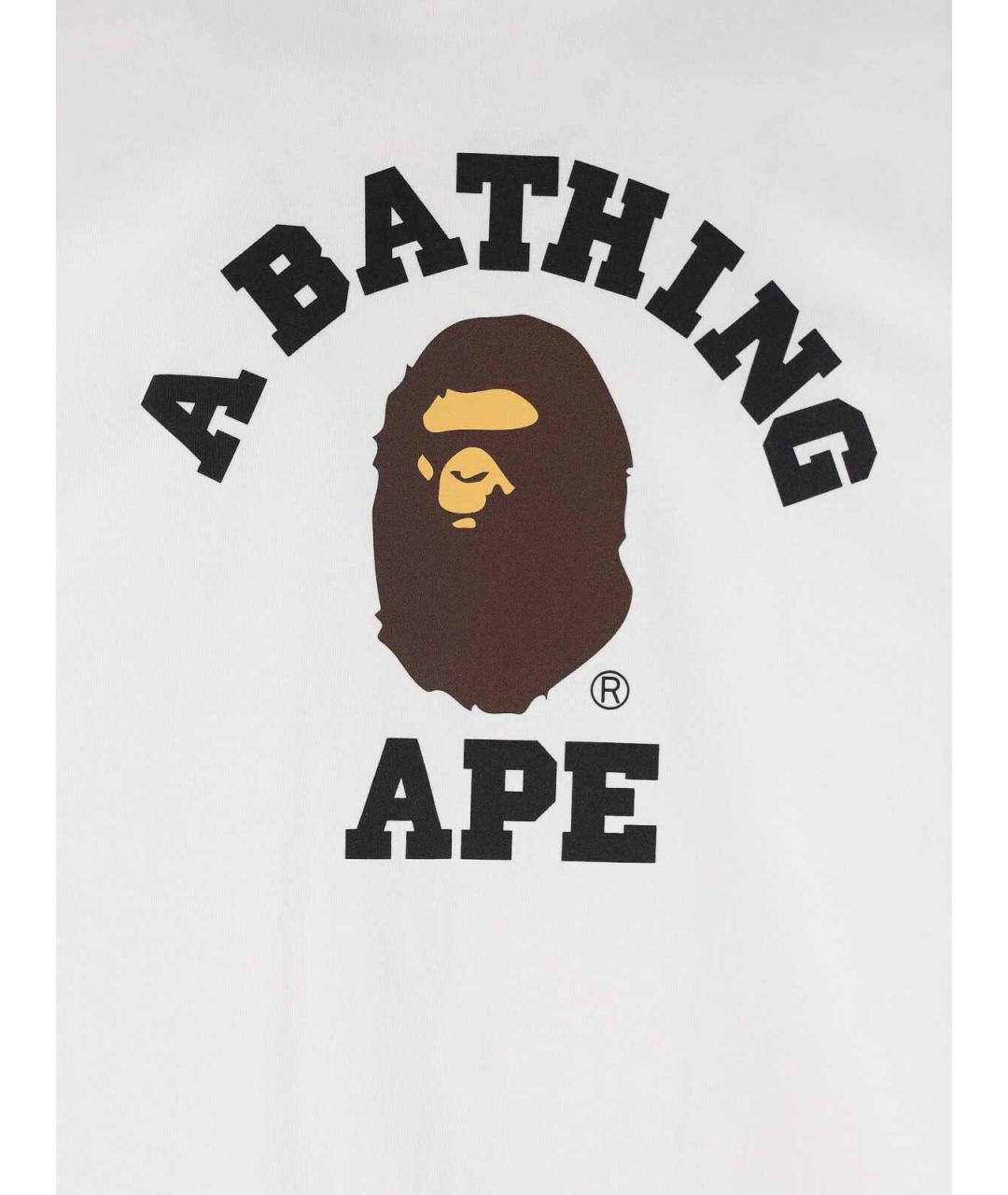 BAPE Белая хлопковая футболка, фото 3