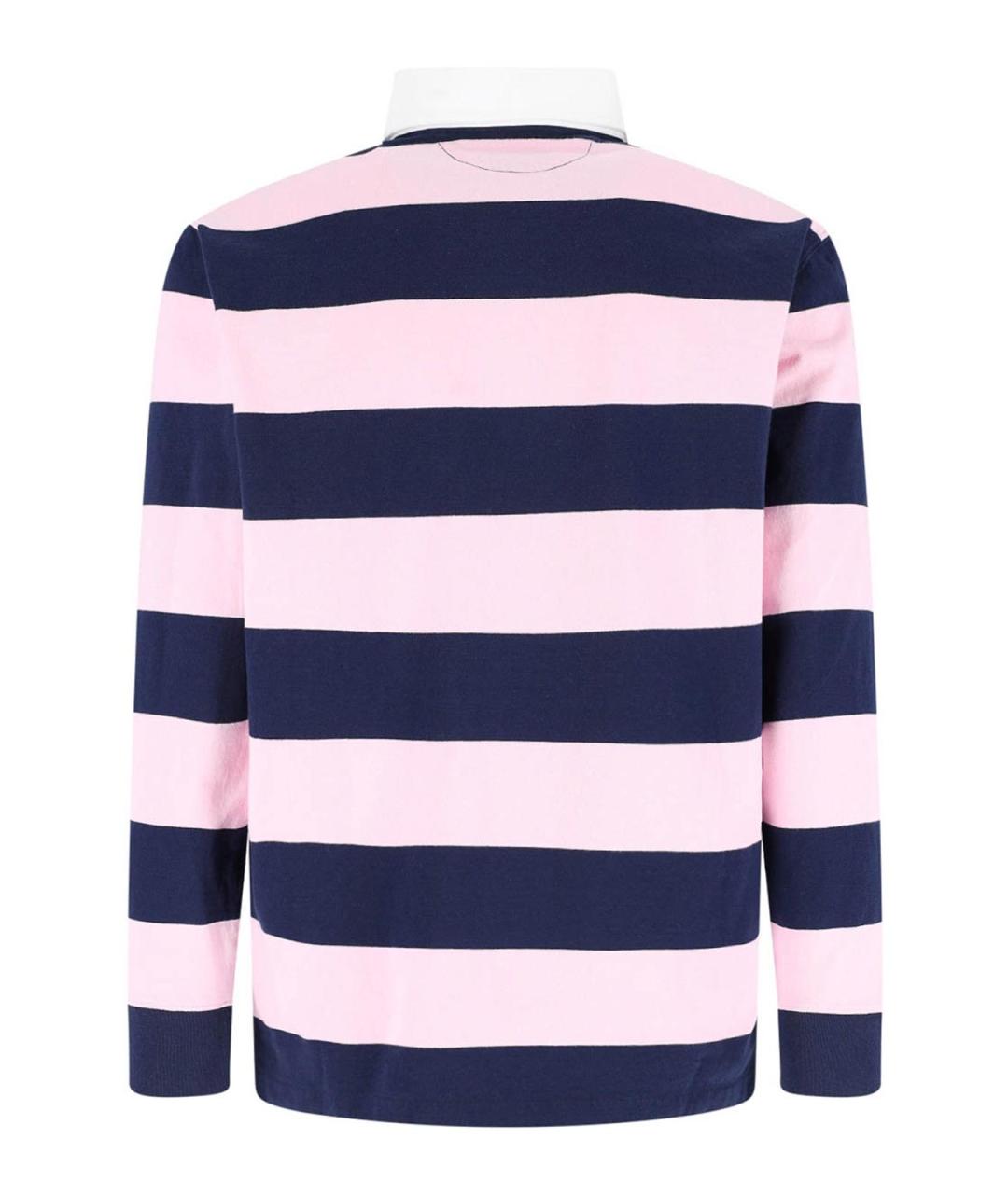 POLO RALPH LAUREN Мульти хлопковое поло с длинным рукавом, фото 2