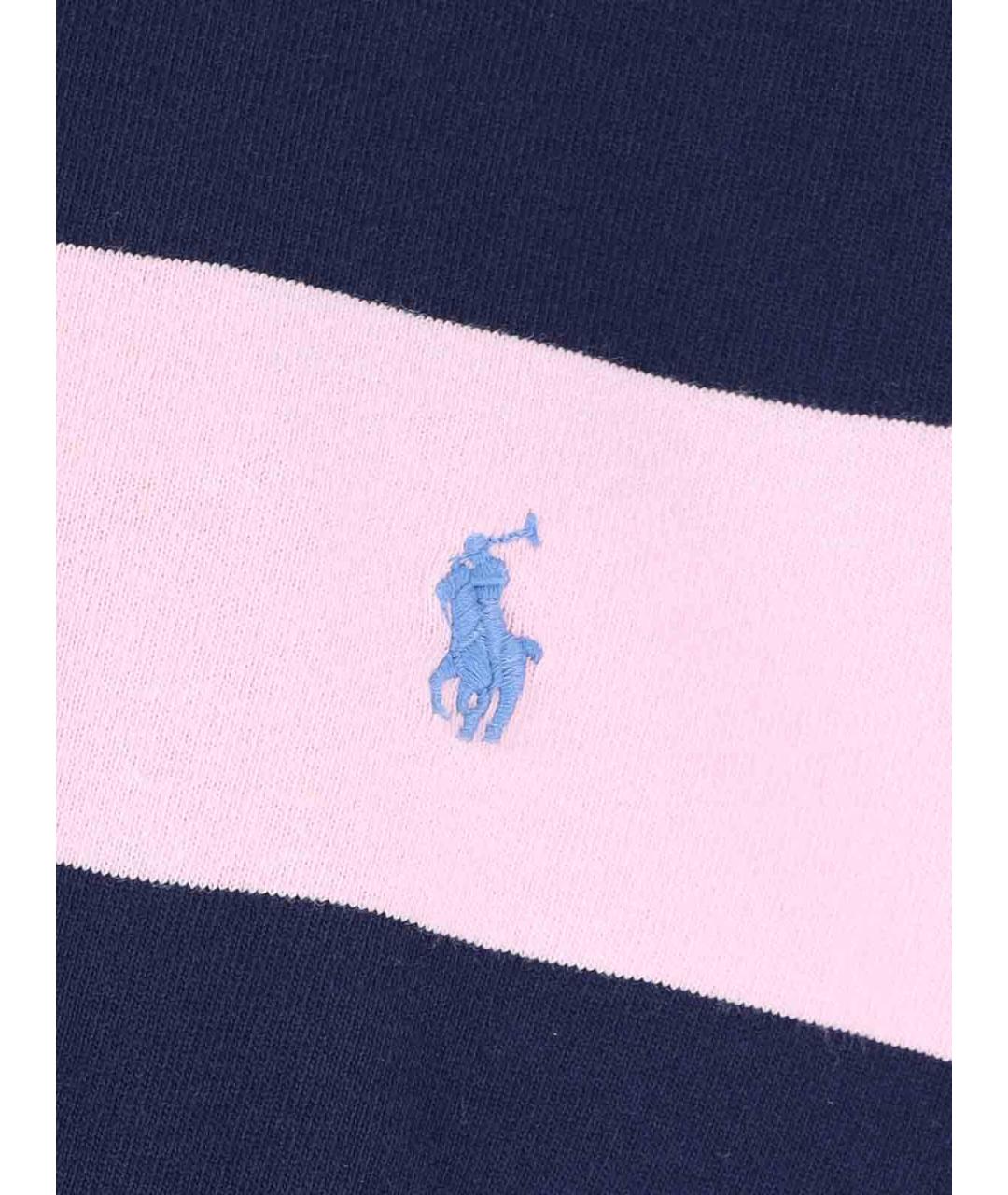 POLO RALPH LAUREN Мульти хлопковое поло с длинным рукавом, фото 3