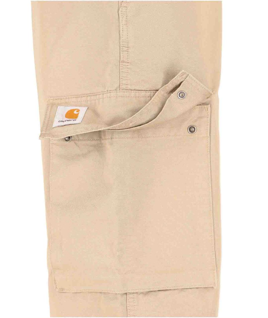 CARHARTT Бежевые хлопковые повседневные брюки, фото 4