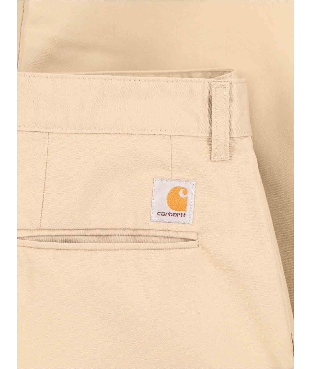 CARHARTT Желтые хлопковые повседневные брюки, фото 5
