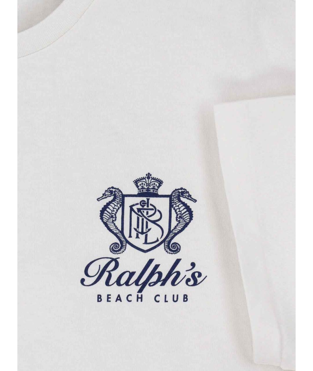 POLO RALPH LAUREN Белая хлопковая футболка, фото 3