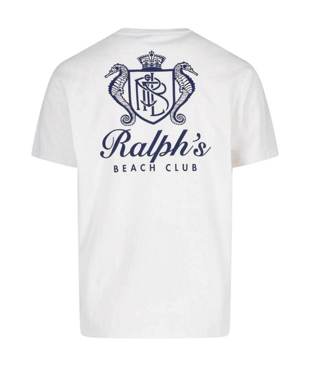 POLO RALPH LAUREN Белая хлопковая футболка, фото 2