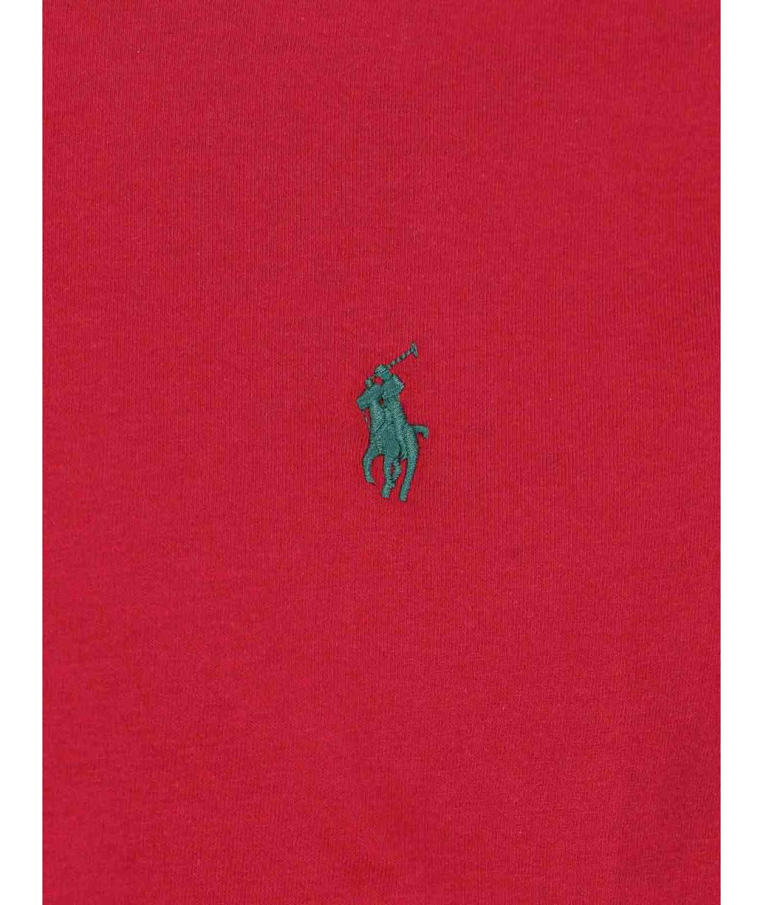 POLO RALPH LAUREN Красная хлопковая футболка, фото 3