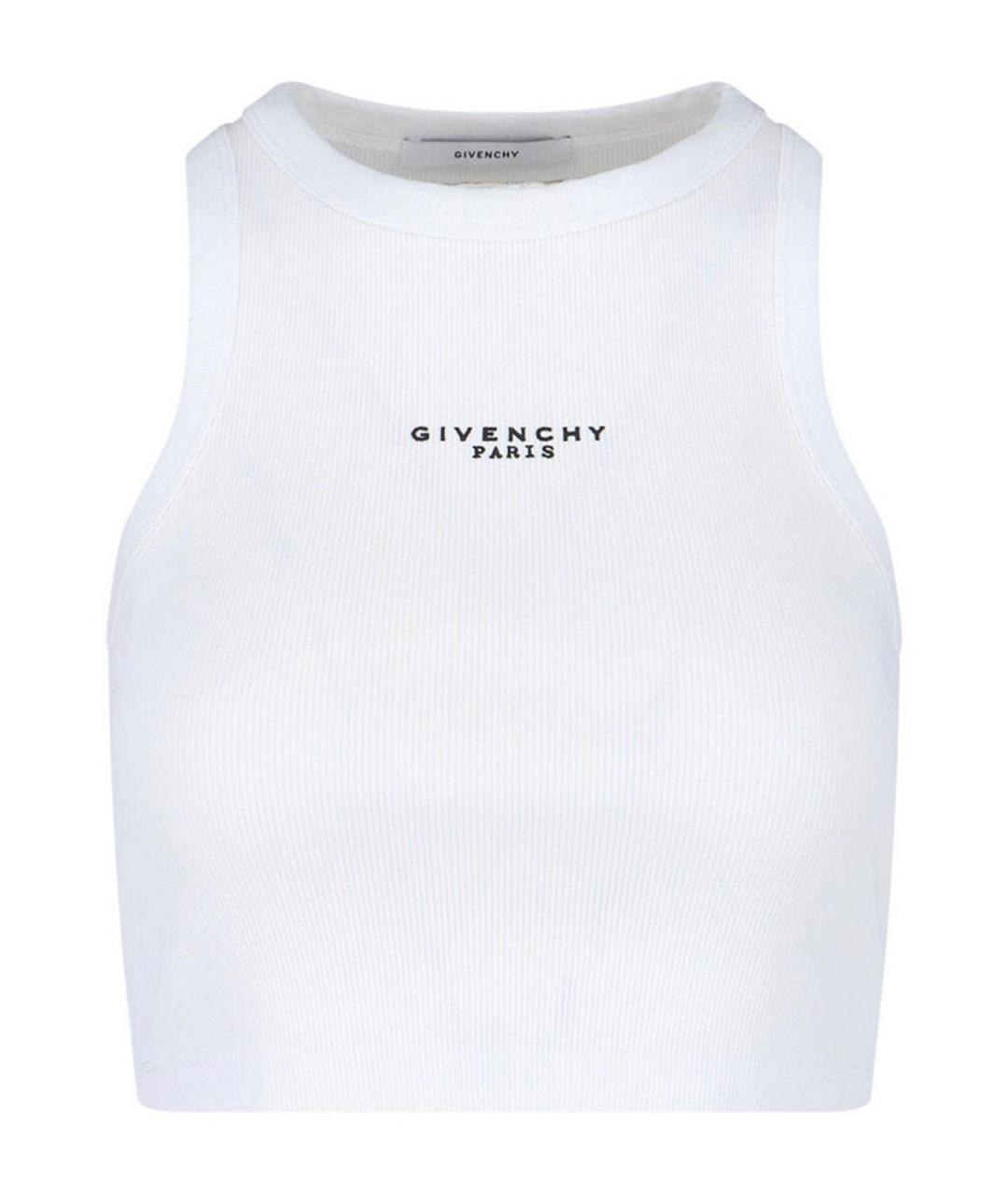 GIVENCHY Белая хлопковая майка, фото 1