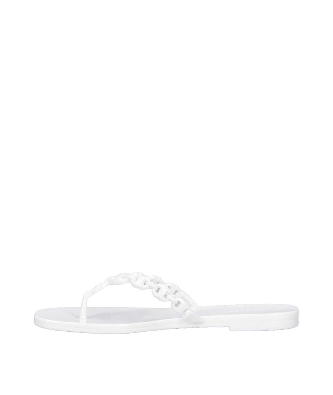 TORY BURCH Белые резиновые сандалии, фото 3