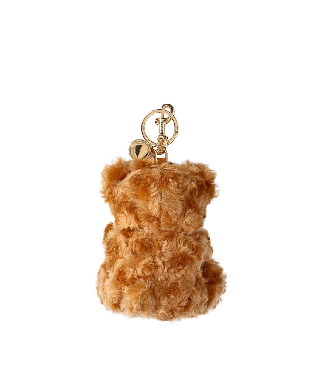 MOSCHINO Коричневый брелок, фото 2
