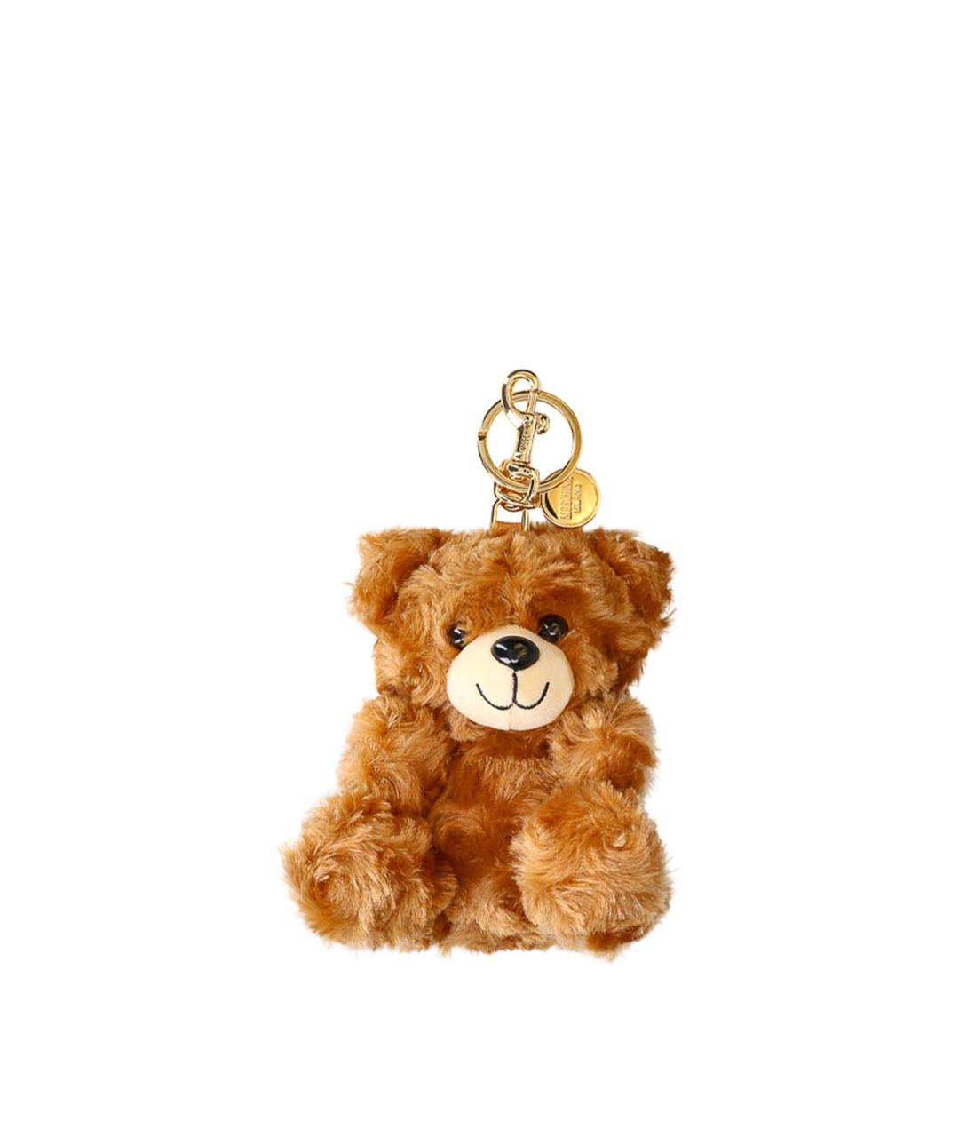 MOSCHINO Коричневый брелок, фото 4