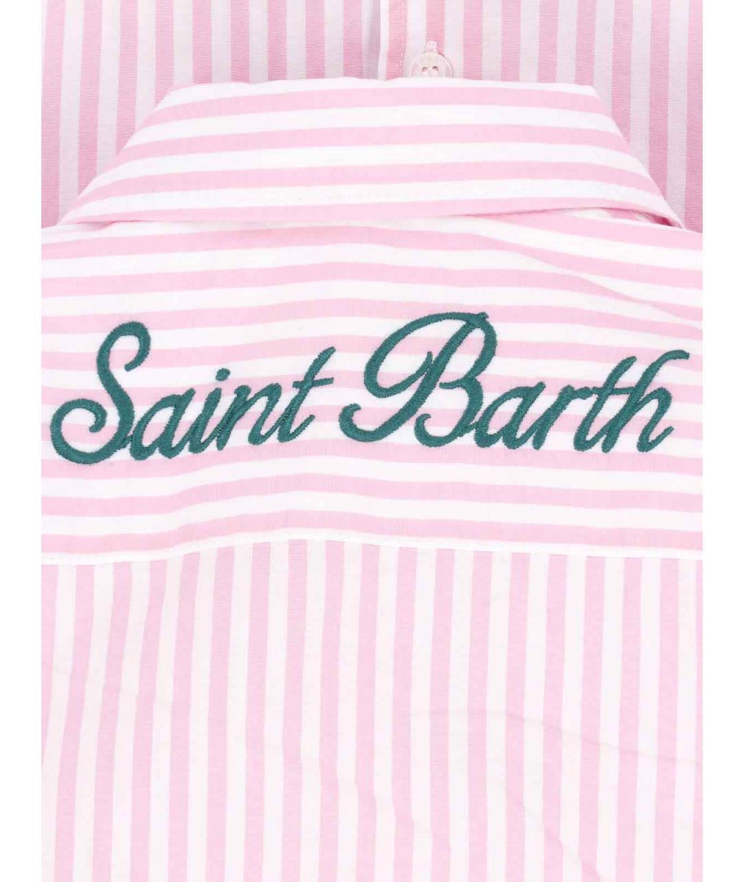 MC2 SAINT BARTH Розовая хлопковая рубашка, фото 3