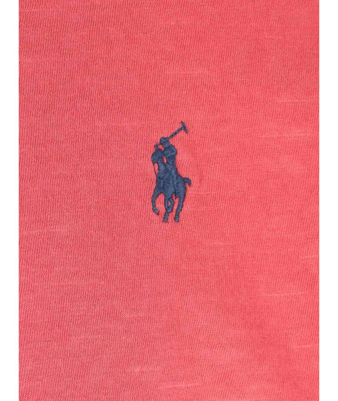 POLO RALPH LAUREN Красное хлопковое поло с коротким рукавом, фото 3