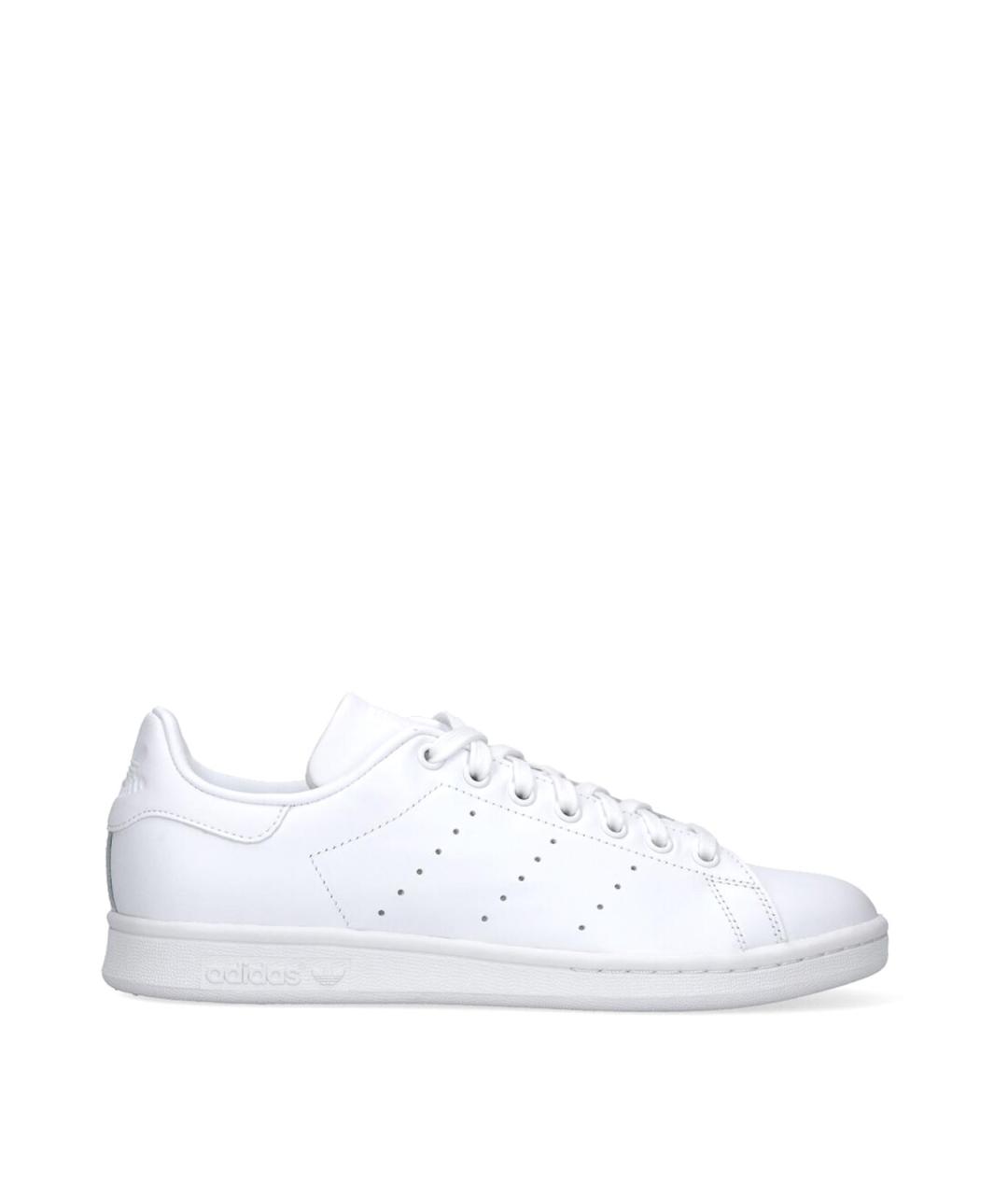 ADIDAS Белые кожаные низкие кроссовки / кеды, фото 1