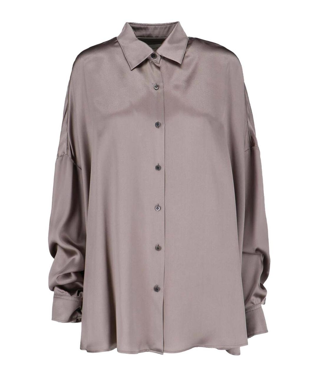 DRIES VAN NOTEN Бежевая шелковая рубашка, фото 1