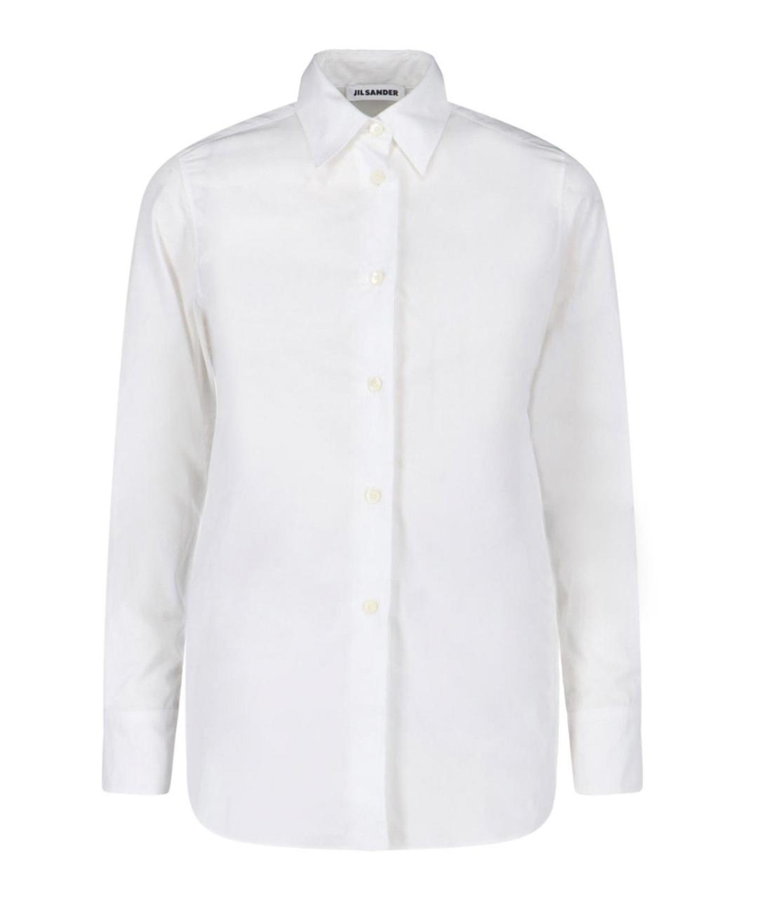 JIL SANDER Белая хлопковая рубашка, фото 1