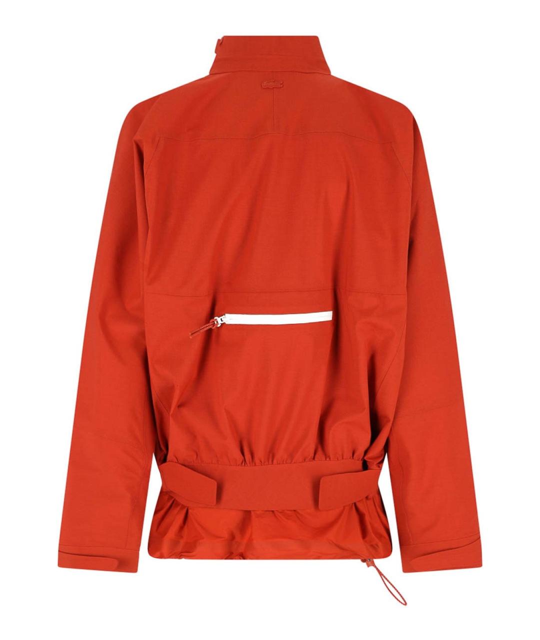 LACOSTE Оранжевая полиэстеровая куртка, фото 2