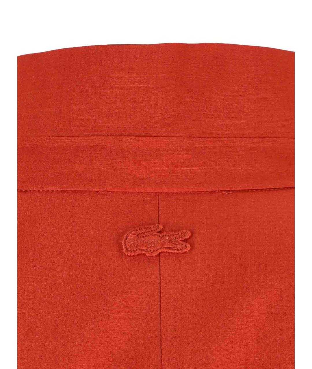 LACOSTE Оранжевая полиэстеровая куртка, фото 3