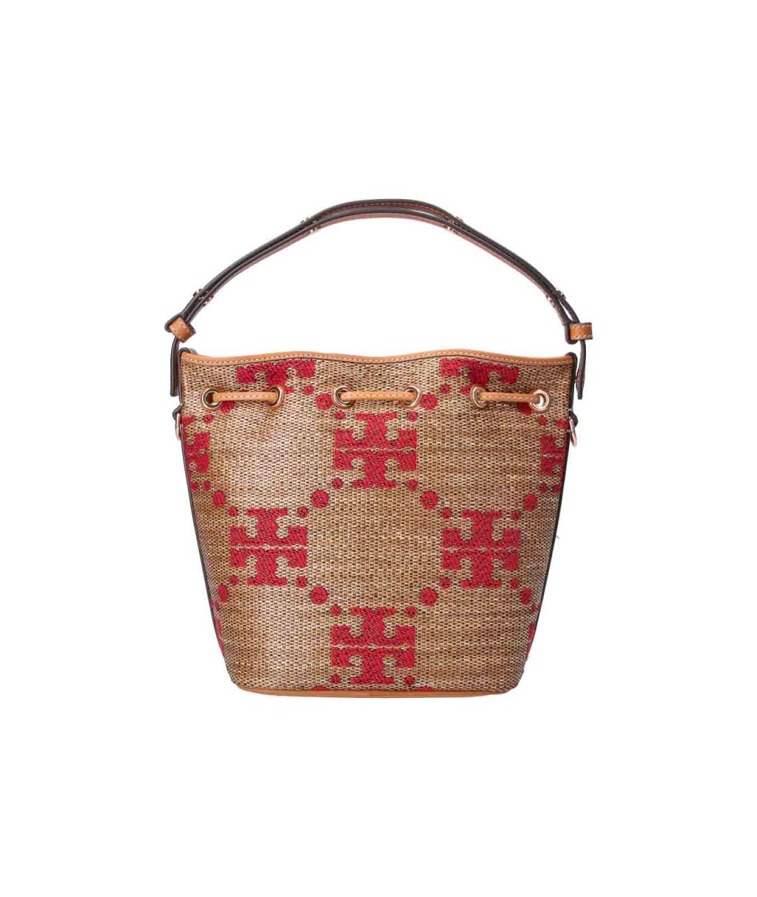 TORY BURCH Коричневая синтетическая сумка через плечо, фото 3