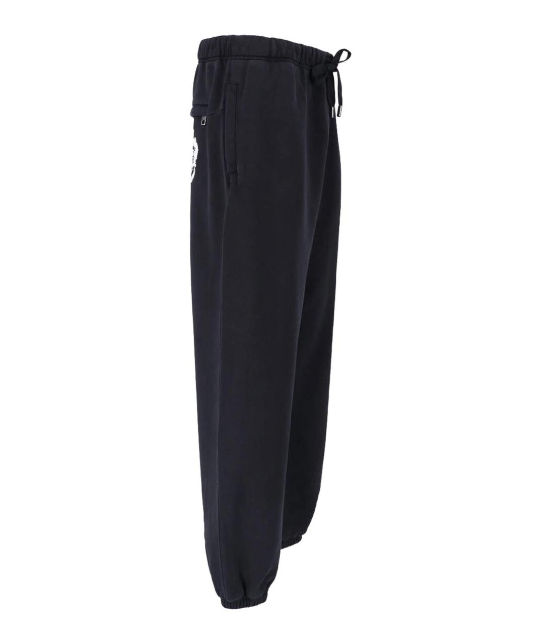 DOLCE&GABBANA Розовые хлопковые повседневные брюки, фото 3