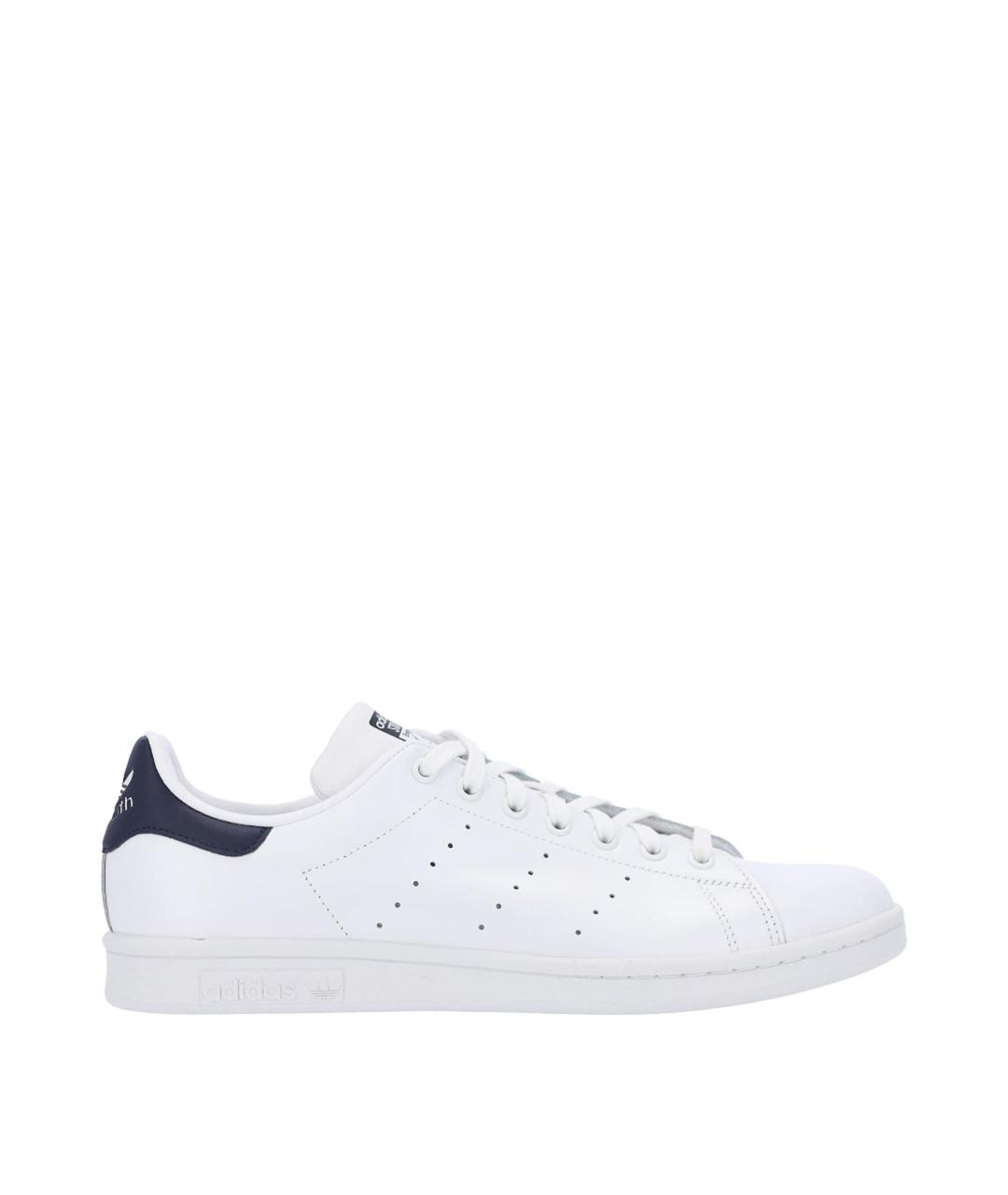 ADIDAS Белые кожаные низкие кроссовки / кеды, фото 1