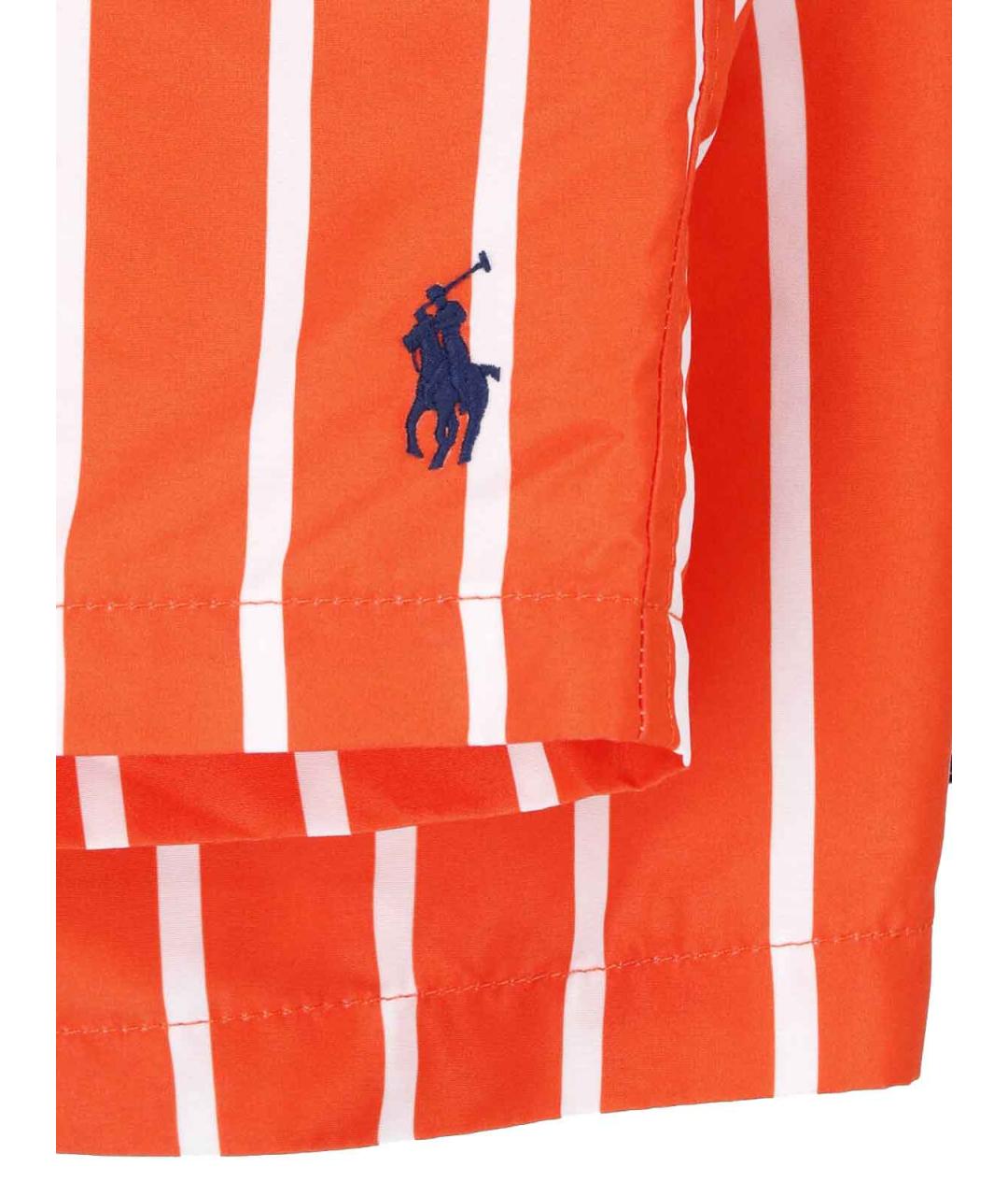 POLO RALPH LAUREN Оранжевые полиэстеровые шорты, фото 3