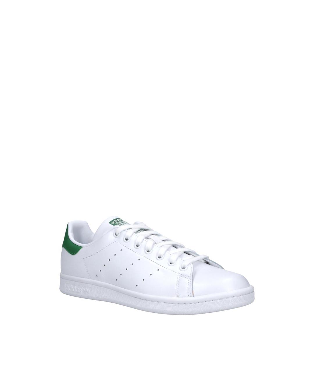 ADIDAS Белые кожаные низкие кроссовки / кеды, фото 2