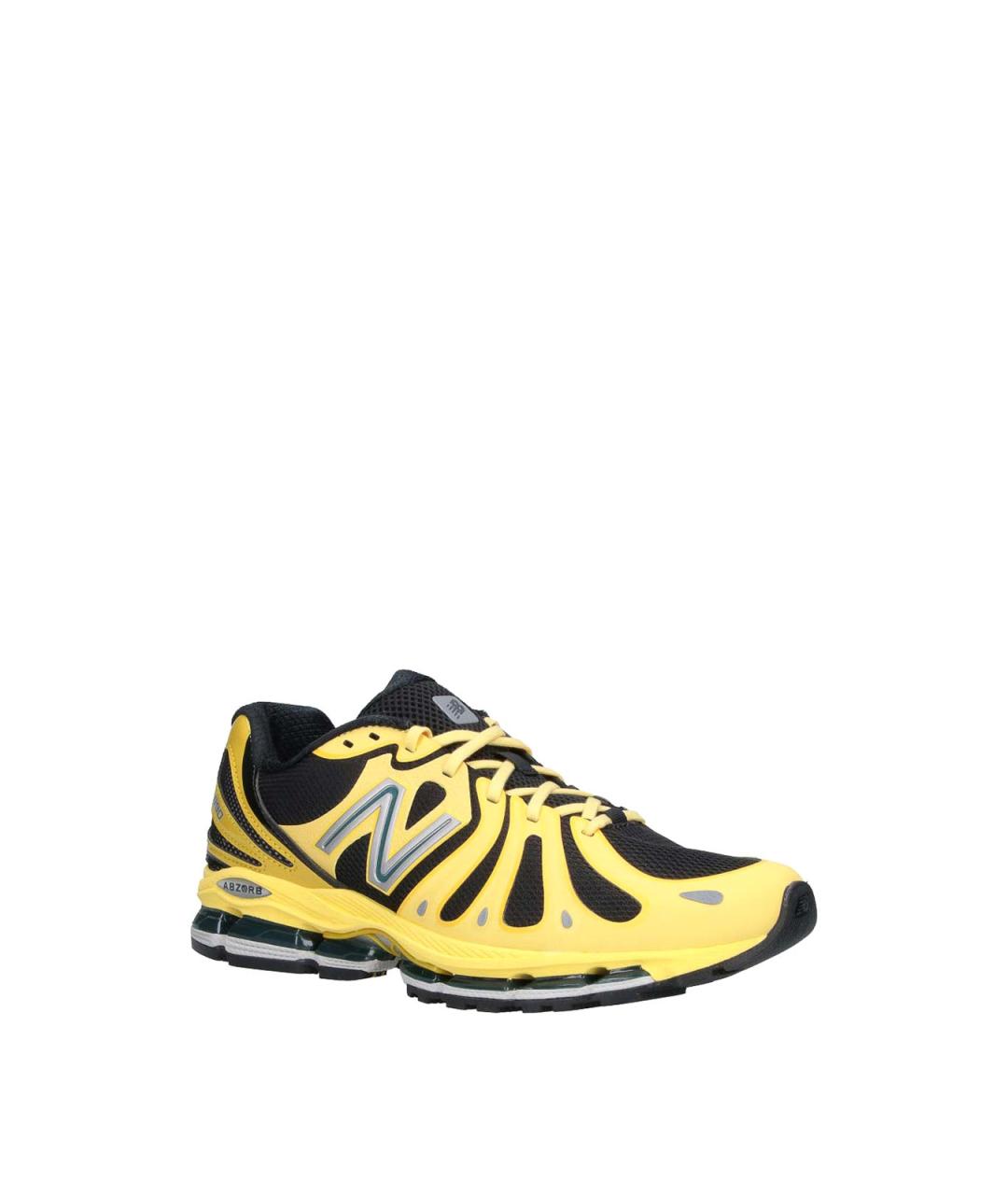 NEW BALANCE Желтые кожаные кроссовки, фото 2