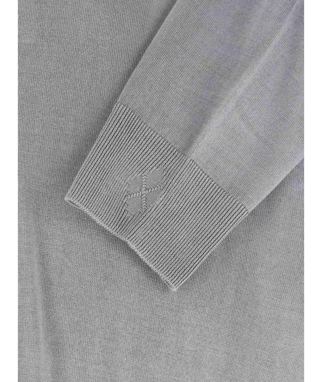 BALLANTYNE Серое поло с длинным рукавом, фото 3