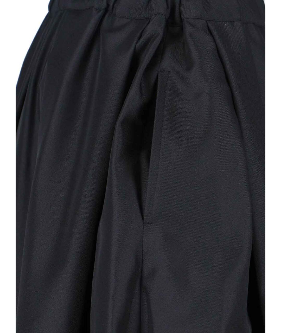 COMME DES GARÇONS Черная полиэстеровая юбка миди, фото 4