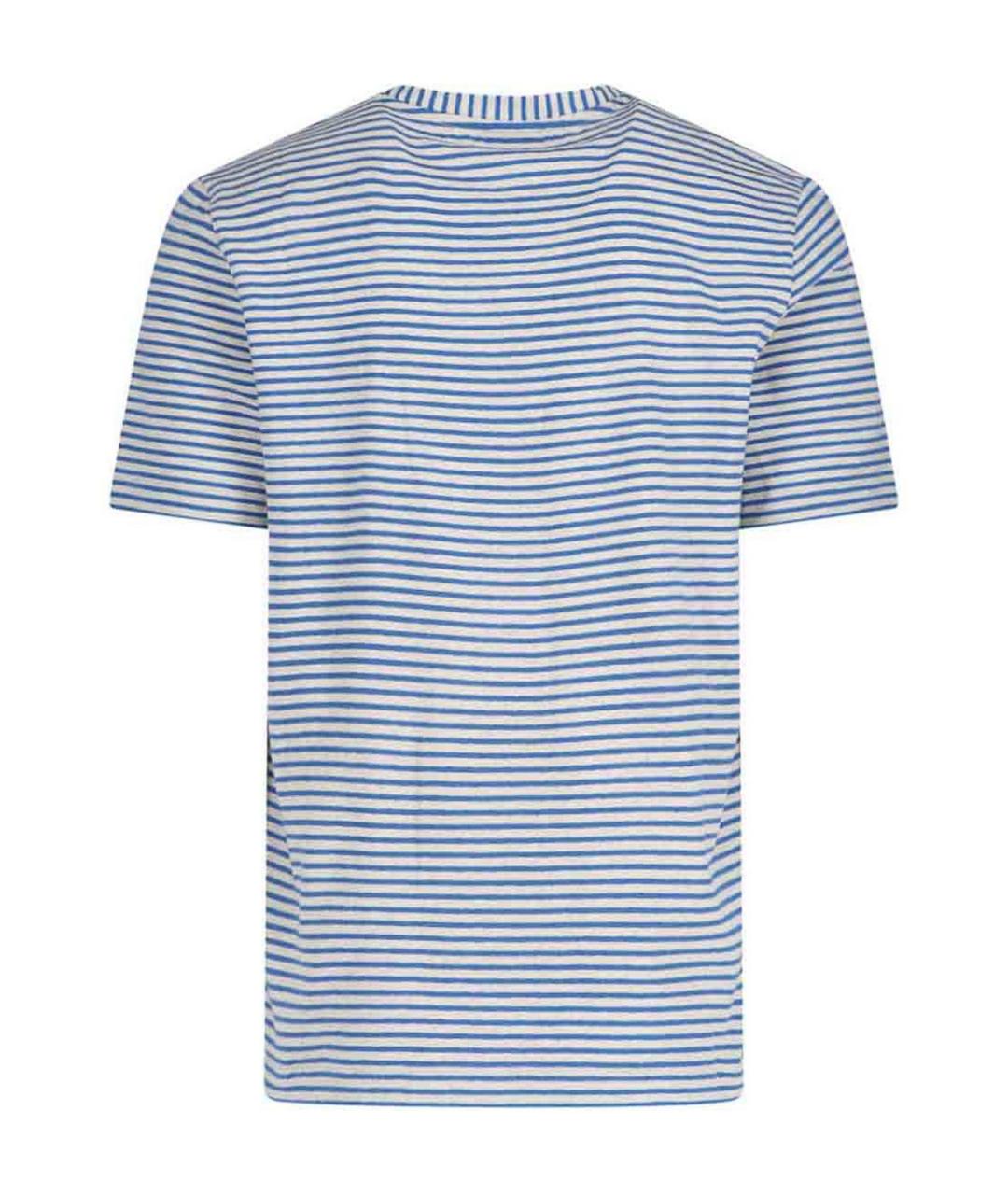PAUL SMITH Синяя хлопковая футболка, фото 2