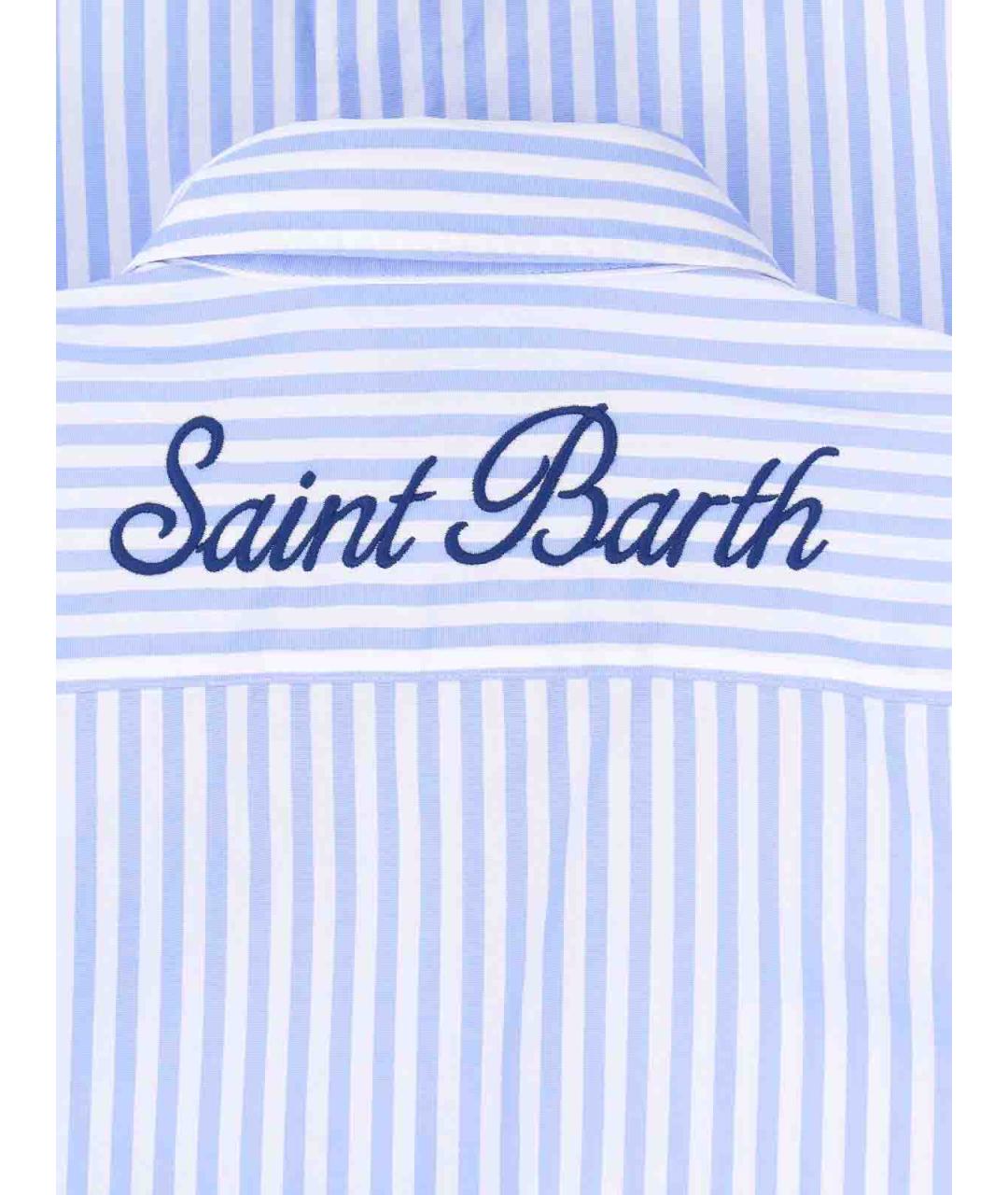 MC2 SAINT BARTH Голубая хлопковая рубашка, фото 3