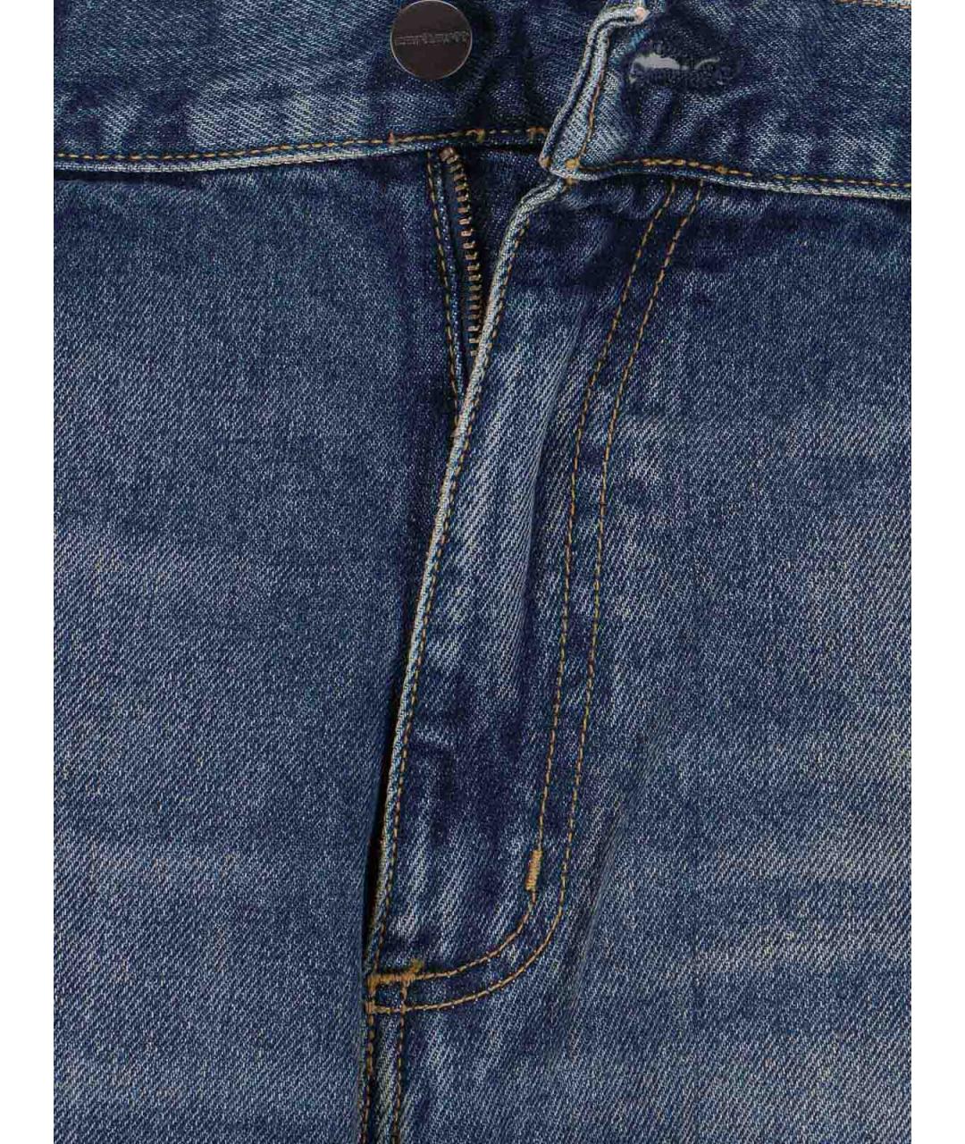 CARHARTT Синие хлопковые прямые джинсы, фото 5