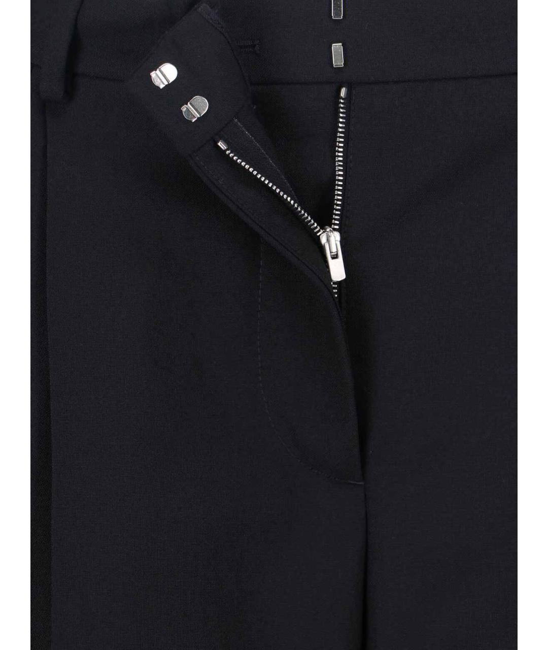 STELLA MCCARTNEY Черные шерстяные прямые брюки, фото 5