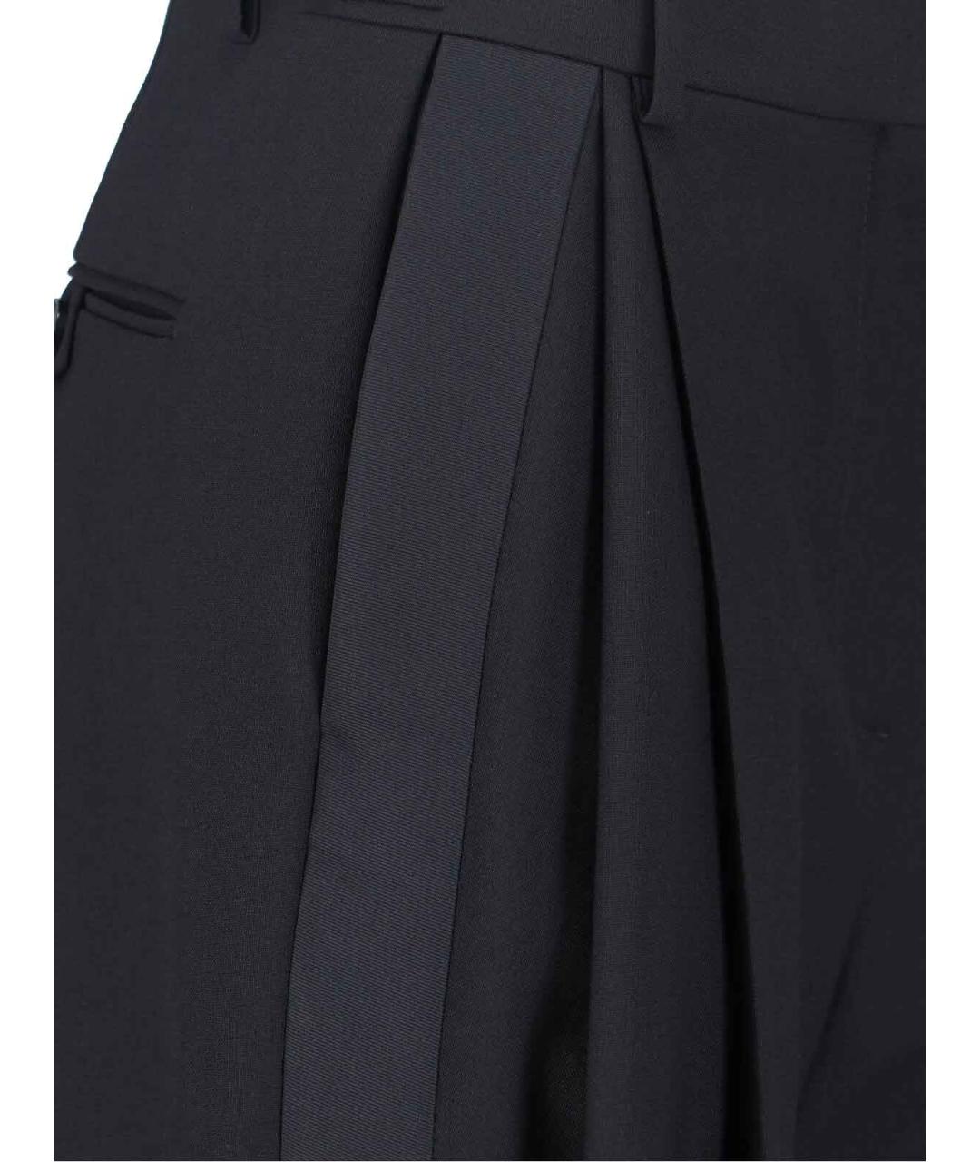 STELLA MCCARTNEY Черные шерстяные прямые брюки, фото 4