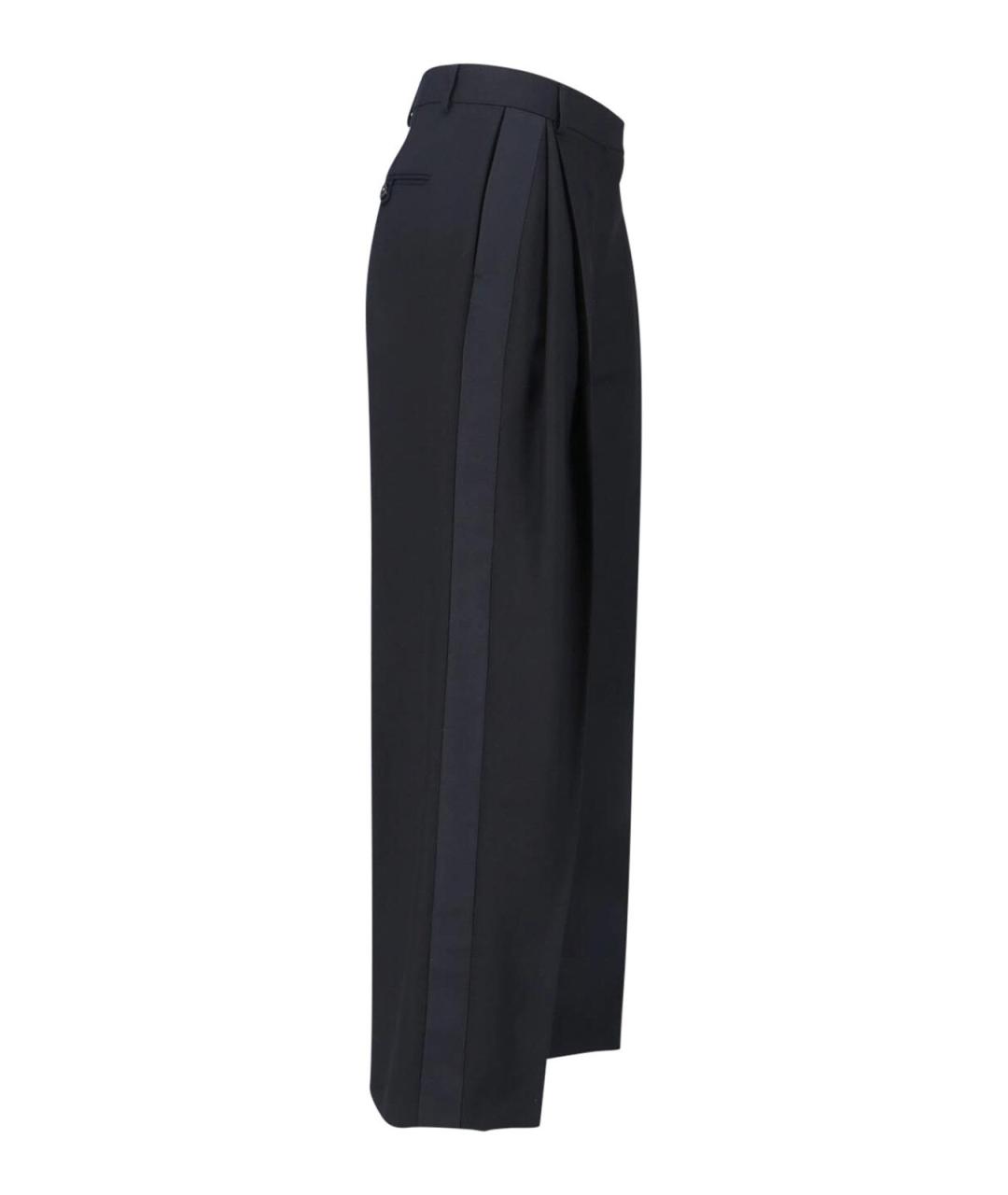 STELLA MCCARTNEY Черные шерстяные прямые брюки, фото 3