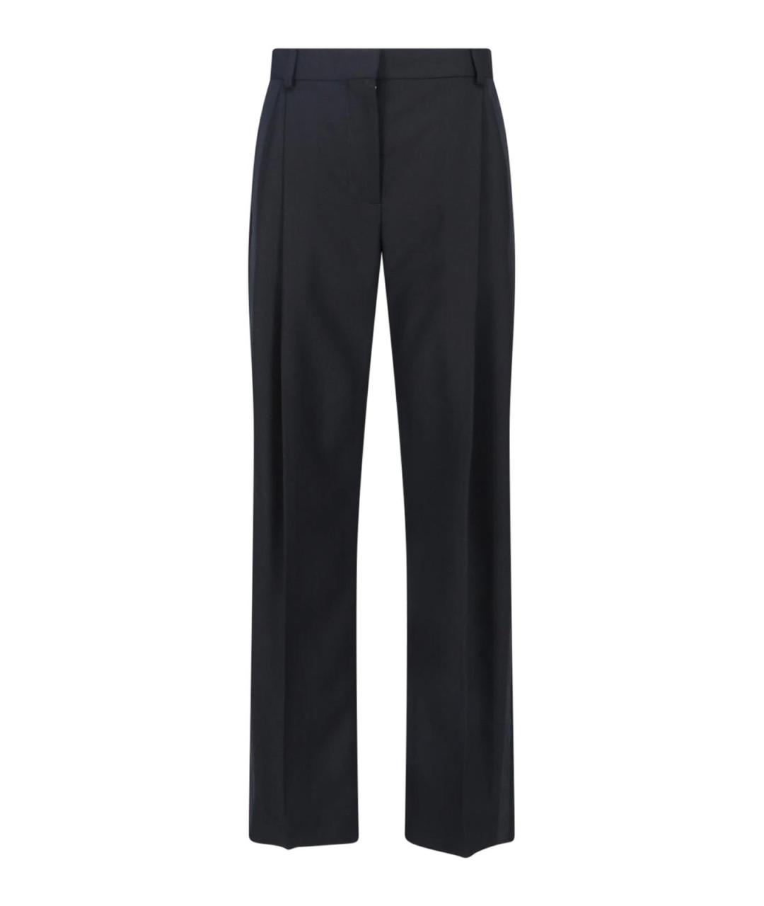 STELLA MCCARTNEY Черные шерстяные прямые брюки, фото 1